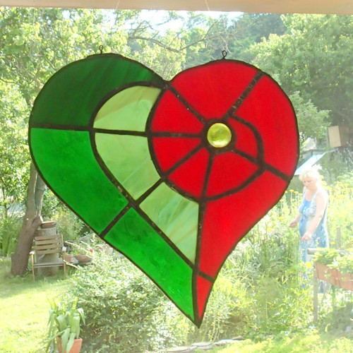 Romantické srdce do okna — foto 1