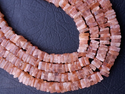 Sunstone heishi 4,5-5 mm/10 ks — foto 1