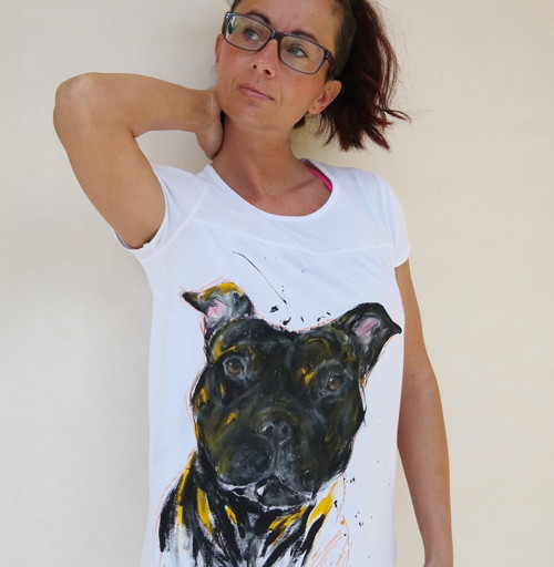 Staffie bulíkem... triko — foto 1