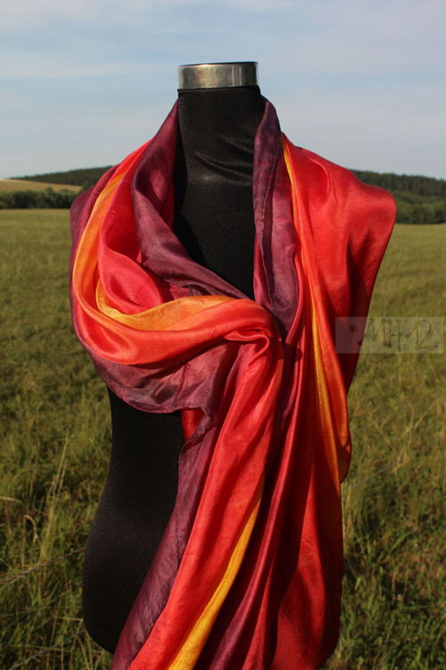 Hedvábí 90*180cm - V ohni — foto 1