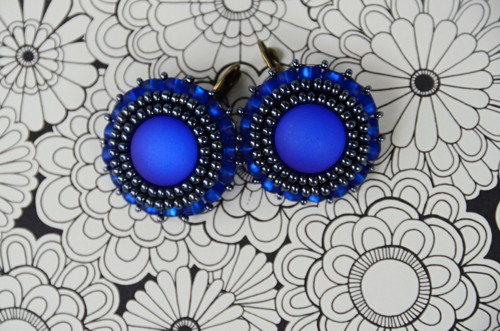 Náušnice "Neon - blue" — foto 1