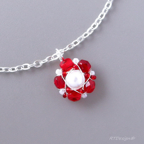 Náhrdelník White & Red II