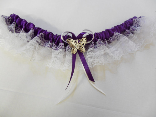 Podvazek violet motýlek — foto 1