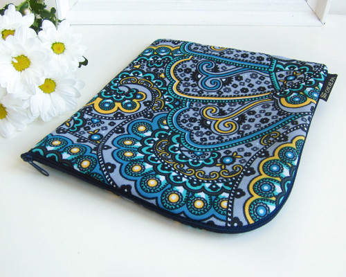 Obal na tablet modrý vzor (střední) — foto 1