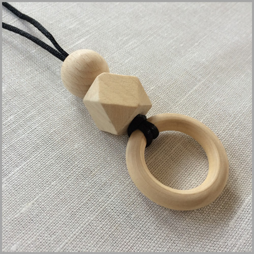 Kousací Korále - Black / Natural — foto 1