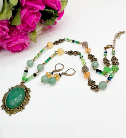 Multi-Gemstone Treasures Set - Green Aventurine