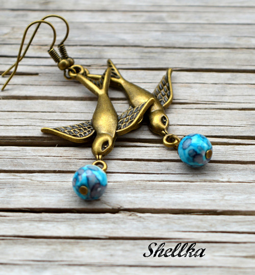 Náušnice ,,SWALLOWS,, II. — foto 1