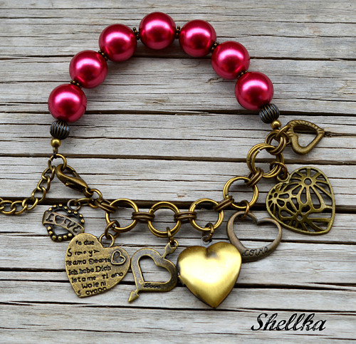 Náramek ,,BOHO,, s medailonkem I. — foto 1