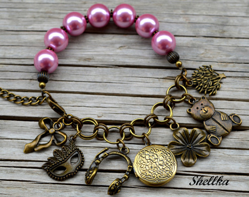 Náramek ,,BOHO,, s medailonkem III. — foto 1