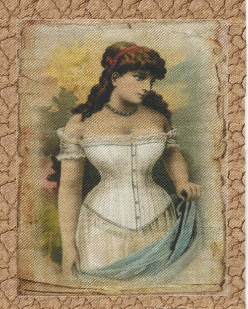 Bavlněná látka - panel 8,5 x 10,5 cm