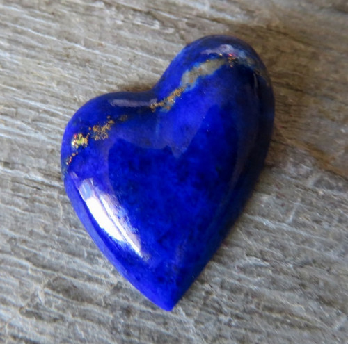 Lapis lazuli Extra, přírodní, srdíčko č.3 — foto 1