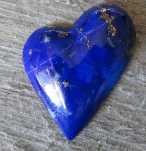 Lapis lazuli Extra, přírodní, srdíčko č.4 — foto 1