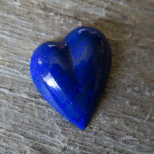 Lapis lazuli Extra, přírodní, srdíčko č.6 — foto 1