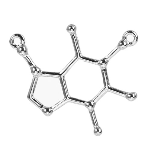 Konektor chemie kofein/ platina/ 27x23 mm/ 1ks