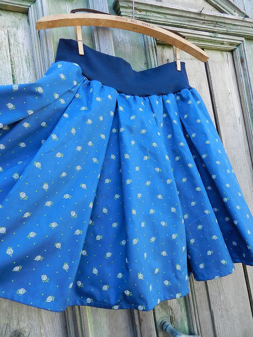 Sukně Blue Mini Rose No.2