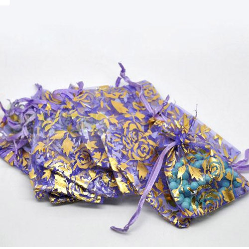 Sáček organza/ 7x9cm/ se vzorem