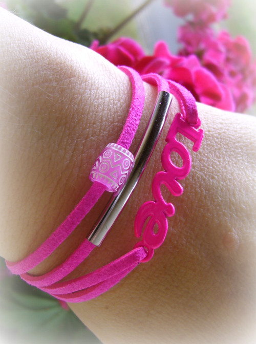 Náramek pink/ Love — foto 1