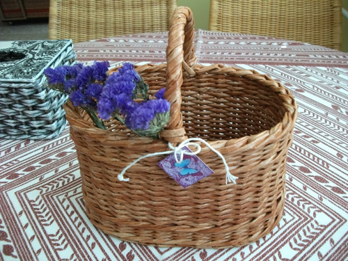 Košík s uchem-ovál — foto 1