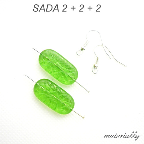 Mačkané korálky + komponenty - DIY sada
