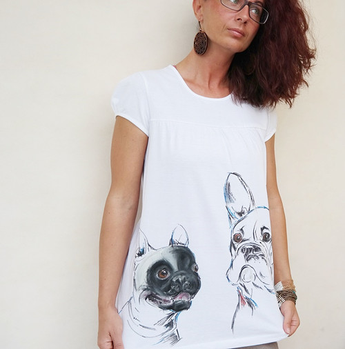French and Frenchie .... triko — foto 1