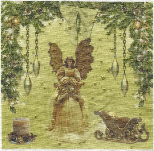 Bavlněná látka - panel 10 x 11,5 cm
