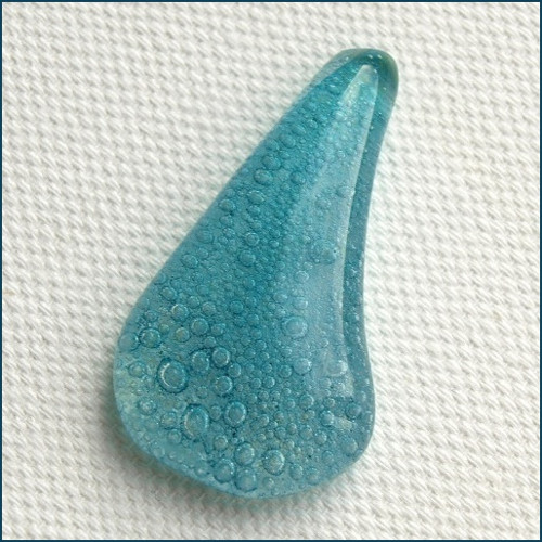 Tyrkysové sklo s bublinkami / 2672 — foto 1