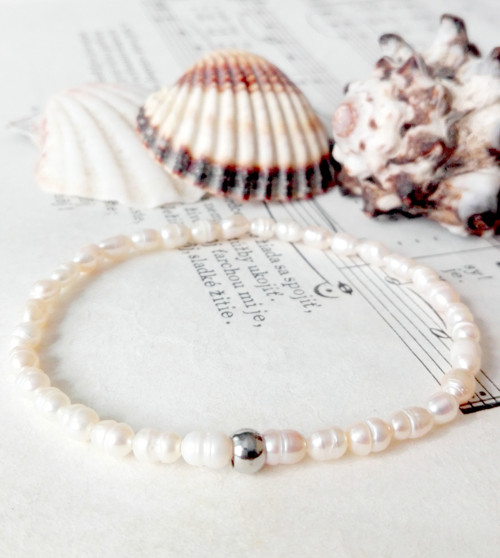 Freshwater Mini Pearls / Perlový náramek
