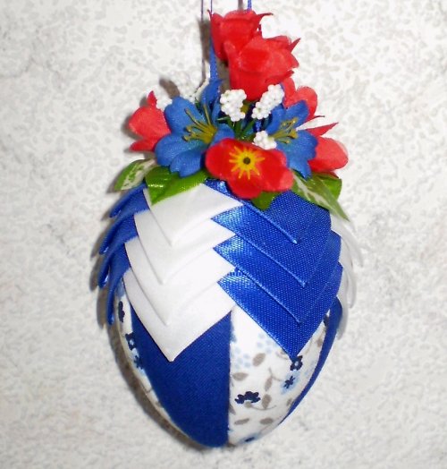 Artyčokové vajíčko - modro-bílé-malé