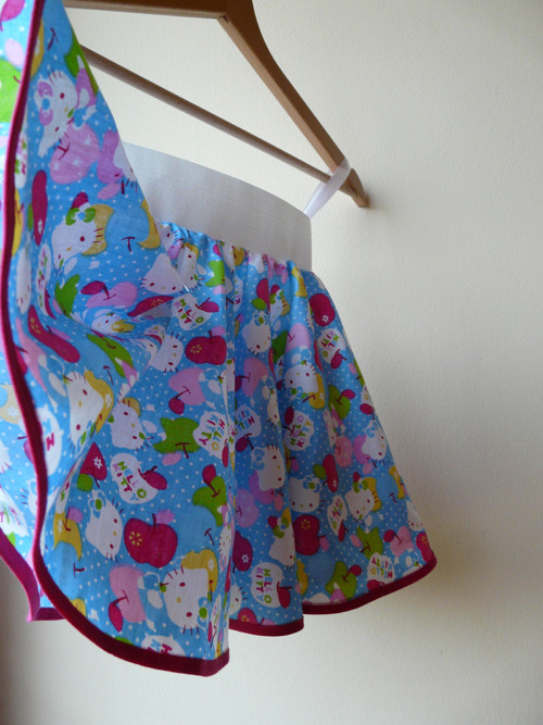 Dětská Kolová Sukně - Hello Kitty Modrá — foto 1