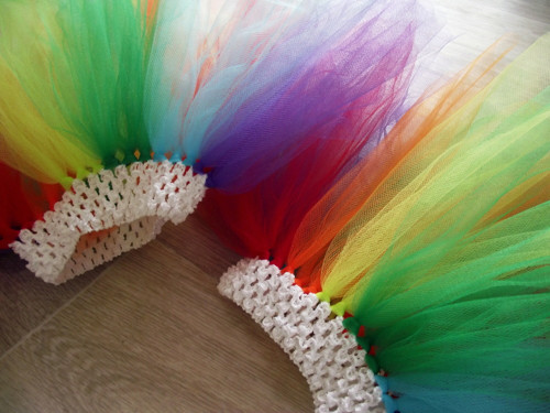 Tutu sukýnka - duhová -1-7let — foto 1