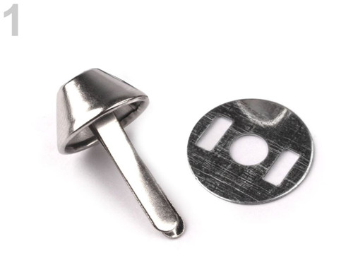 Dvounožkový hřeb 12x22 mm s plíškem (10 sad)-nikl