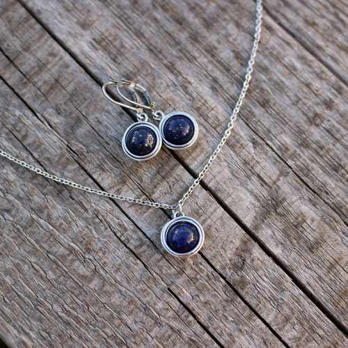 Z noční oblohy • lapis lazuli, chir. ocel — foto 1