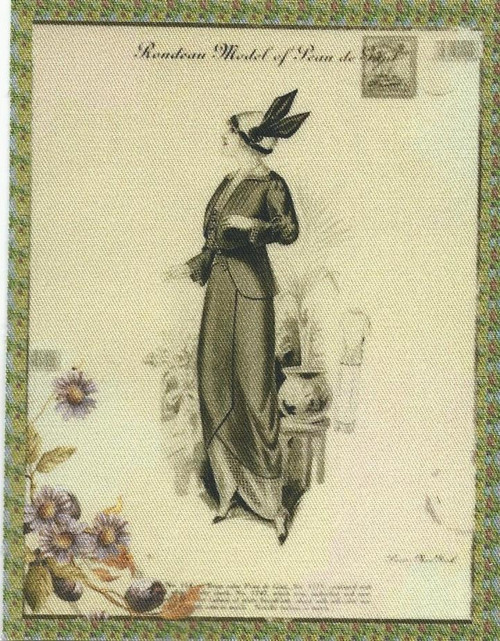 Bavlněná látka - panel 8 x 10,5 cm