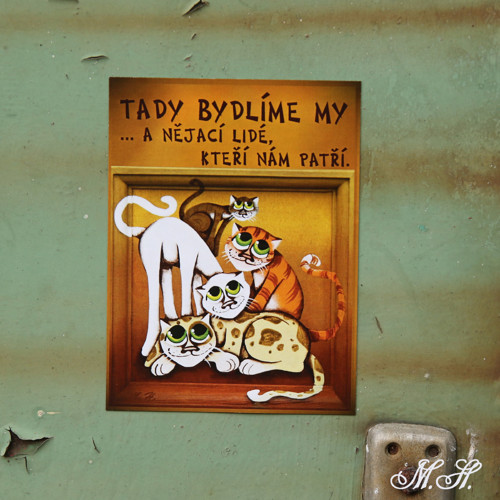 Tady bydlíme my... - velká magnetka