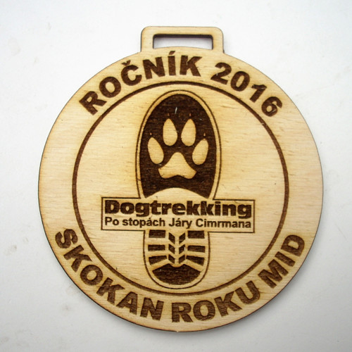 MEDAILE na přání: "Dogtrekking 2016"