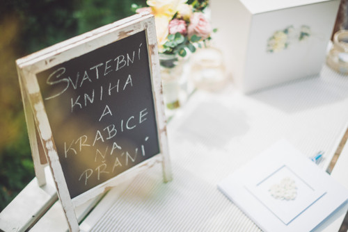 Svatební tabulka na křídu — foto 1