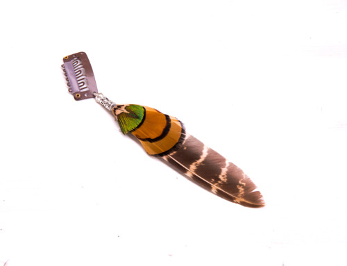 Peříčkový hair clip — foto 1