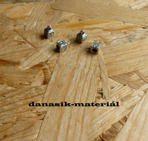 KONCOVKY STŘÍBRNÉ HRANATÉ - 3 mm — foto 1