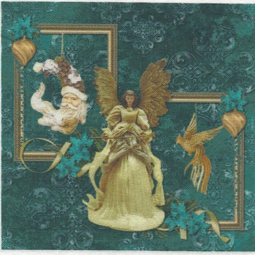 Bavlněná látka - panel 10,5 x 11 cm