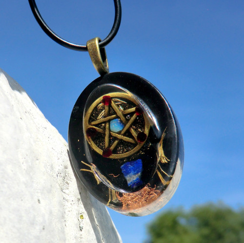 Pentagram bronz(2) *Šperk s Lapisem* Ochrana — foto 1