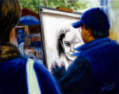 Malíř na Montmartre (50×40cm)
