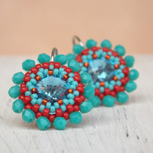 Mariňačky - náušnice - Swarovski... — foto 1