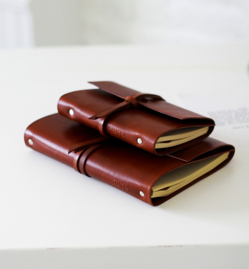 Kožený zápisník MINI BROWN A6
