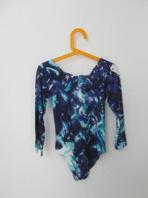 Dívčí gymnastický dres - modrozelený — foto 1