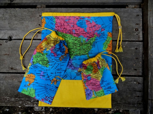 Pytlíky Mapa světa — foto 1