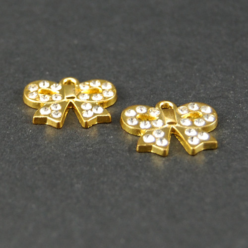 Přívěsek mašlička s Crystaly, 1ks
