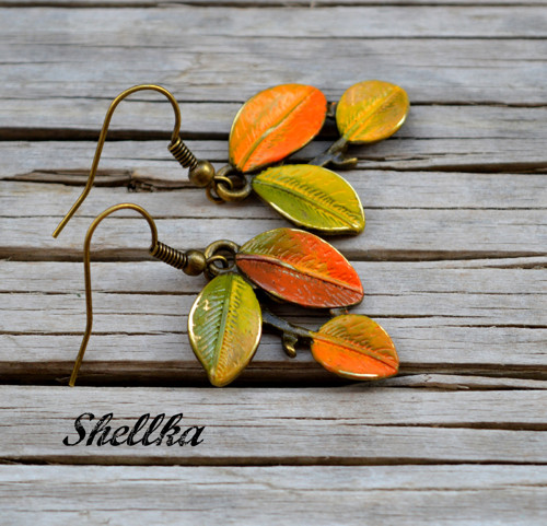 Náušnice ,,LEAVES,, na přání — foto 1