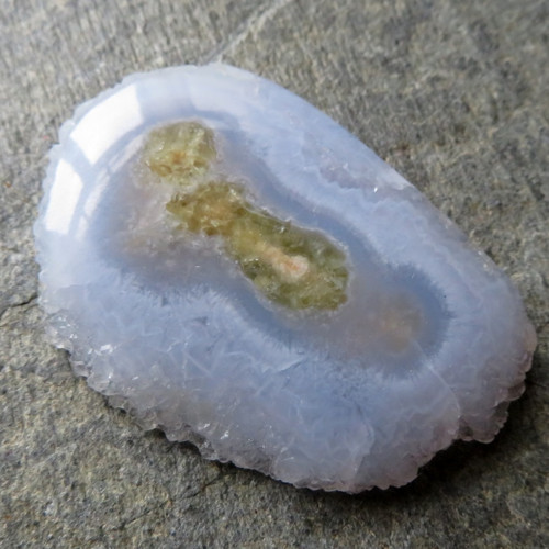 Modrý chalcedon - XXL řez krápníkem č.1 — foto 1