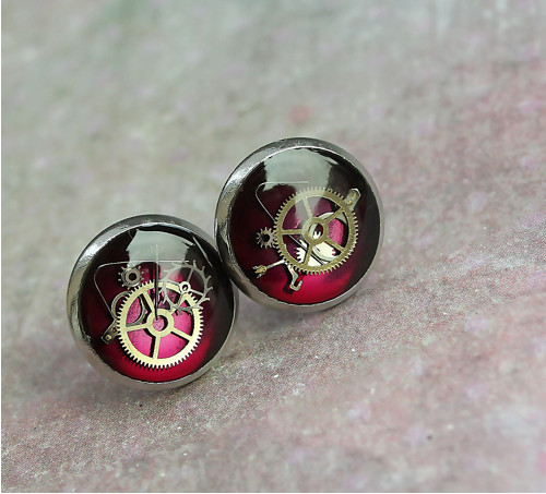 Burgundy circles — foto 1