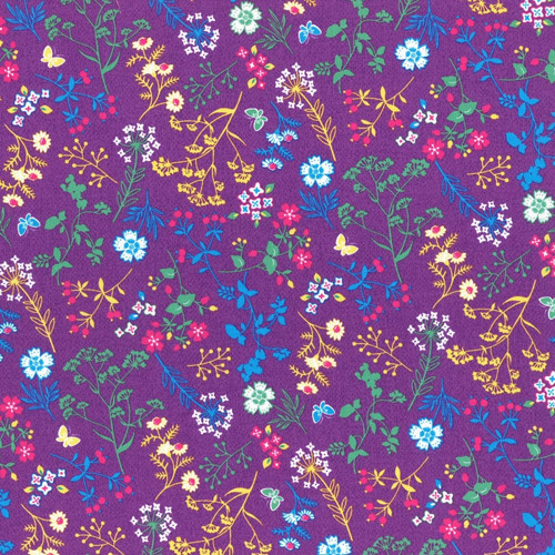 Látka L's Modern Garden - PLUM